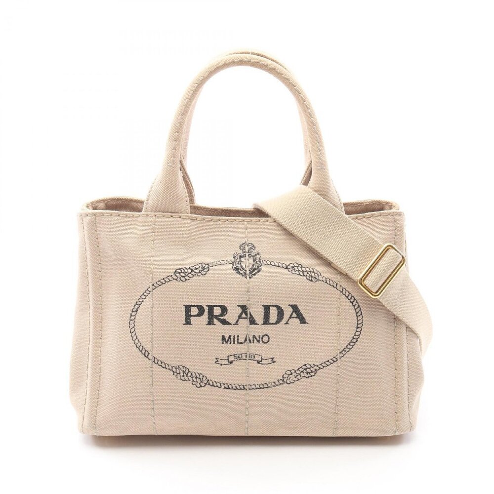 Prada CANAPA Canvas Tote Bag